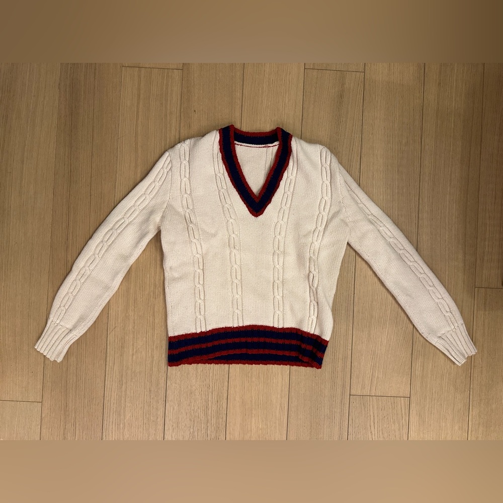 Gucci Knit V-Neck Wool Sweater